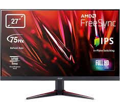 Acer Nitro VG270 27" FHD Gaming Monitor, Integrated Speakers, Black Color, VGA, 2 HDMI 1.4, 3.5mm Audio Out