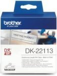 Brother DK-22113 Black on Clear Continuous Label Roll 62mm