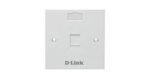 D-Link NFP-0WHI11 Single Faceplate with Shutter & ID Plate - White