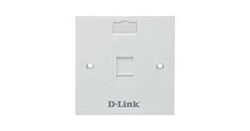 D-Link NFP-0WHI11 Single Faceplate with Shutter & ID Plate - White