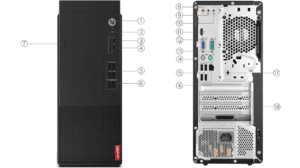 Lenovo V50t-13IMH Tower, Intel Core i3 10100, 4GB DDR4 2666, 1TB HDD, No OS - 12J6000LUM