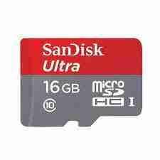SanDisk MicroSD CLASS 10 80MBPS 16GB with Adapter