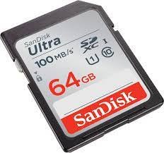 SanDisk Ultra SDXC 64GB 100MB-s Class 10 UHS-I For Camera