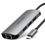 Vention USB-C multi-functional 5 in 1 Type C to USB 3.0Gigabit Ethernet Docking Station