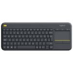 Logitech K400 Plus Wireless Keyboard with Touchpad - Black