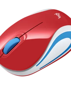 Logitech M187 Mini Wireless Mouse - Red