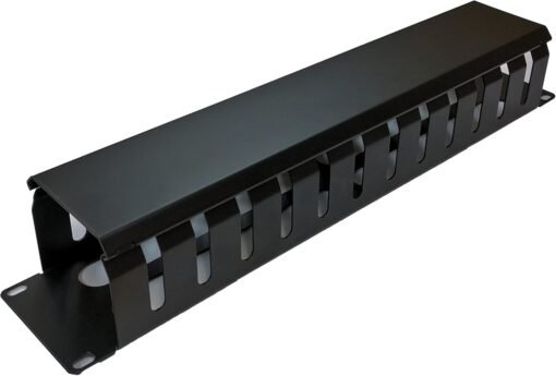 12 Slot Cable Manager 2U Server Rack Wire Management System (Large Slots)