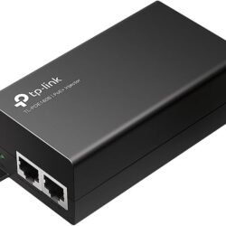 TP-Link TL-PoE160S | 802.3at/af Gigabit PoE Injector | Non-PoE to PoE Adapter | Supplies PoE (15.4W) or PoE+ (30W) | Plug & Play | Desktop/Wall-Mount | Distance Up to 328 ft. | UL Certified, Black