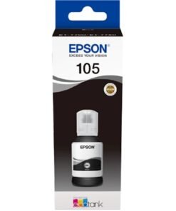 Epson 105 Black Ecotank Ink Bottle – (C13T00Q140)