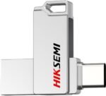 HiKVision-HiKSemi USB 256GB Flash Drive USB 3.2 to TYPE-C (HS-USB-E327C 256G U3 Silver)