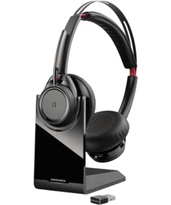 Plantronics Voyager Focus UC B825 USB A Wireless Headset with Stand