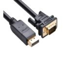 UGREEN DP Male to VGA Male Cable 1.5m (Black) – DP105 / UG-10247