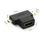 UGREEN Micro HDMI Male + Mini HDMI Male to HDMI Female Adapter – HD129