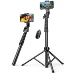 UGREEN Selfie Stick Tripod with Bluetooth Remote Control – 1.8m – Black (LP680)