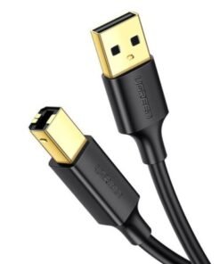 UGREEN USB 2.0 AM to BM Print Cable 1.5m (Black) – UG-10350