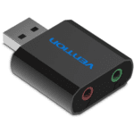 Vention USB External Sound Card – Black – VEN-VAB-S17-B