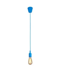 Hanging E27(Screw) Pendant Holder – Sky Blue