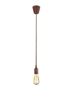 Hanging E27(Screw) Pendant Holder – Brown