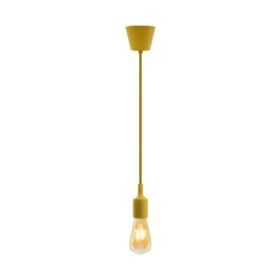 Hanging E27(Screw) Pendant Holder – Yellow