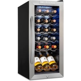 SL-9 Wine Refrigerator Under-conter with a single zone with LED light