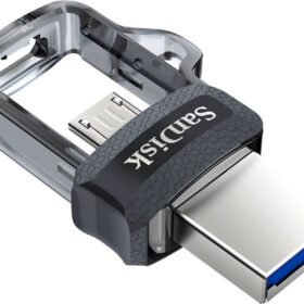 SanDisk 32GB Ultra Dual Drive M3.0 for Android Devices and Computers – MicroUSB, USB 3.0 – SDDD3-032G-G46