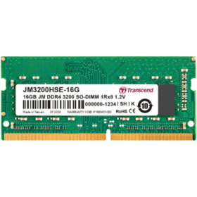 Transcend 32GB JM DDR4 3200 SO-DIMM 2Rx8 2Gx8 CL22 1.2V JM3200HSE-32G