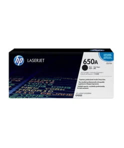 HP 650A Black Original LaserJet Toner Cartridge, CE270A