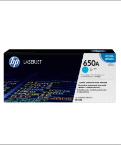 HP 650A Cyan Original LaserJet Toner Cartridge, CE271A