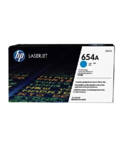 HP 654A Cyan Original LaserJet Toner Cartridge, CF331A