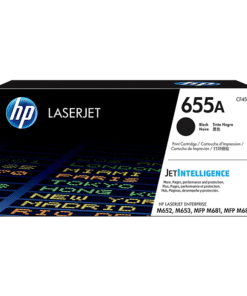 HP 655A Black Original LaserJet Toner Cartridge, CF450A
