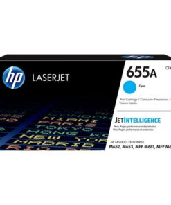 HP 655A Cyan Original LaserJet Toner Cartridge, CF451A