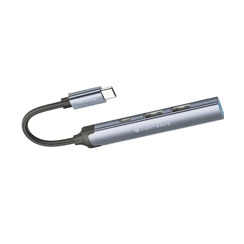 Light Wave 4-in-1 USB Hub Adapter LW-HUB-A104