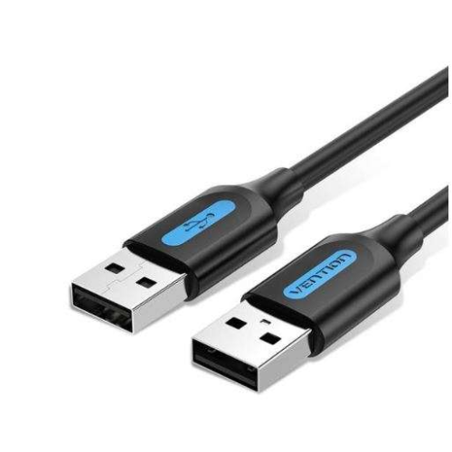 Vention USB 2.0 A Male to A Male Cable 1M Black PVC Type - VEN-COJBF
