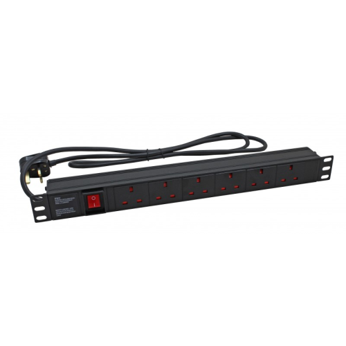 6 Way Power Distribution Unit – PDU UK Metallic