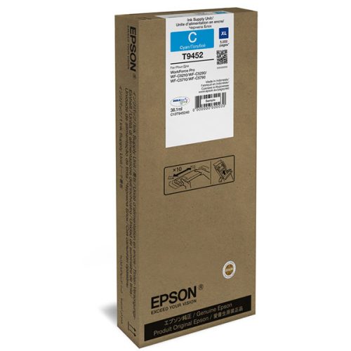 Epson T9452 High Capacity Cyan Ink Cartridge