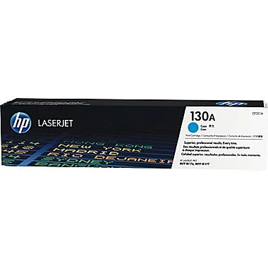 HP 130A Cyan Original LaserJet Toner Cartridge, CF351A