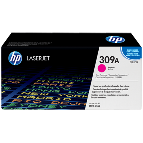 HP 309A Magenta Original LaserJet Toner Cartridge (Q2673A)