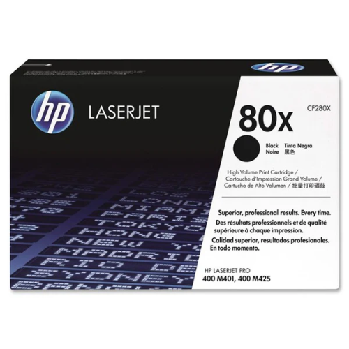 HP 80X High Capacity Black Toner Cartridge - (CF280X)