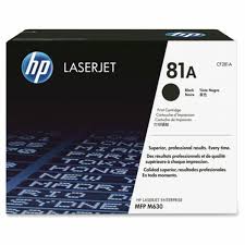 HP 81A Black Original LaserJet Toner Cartridge, CF281A