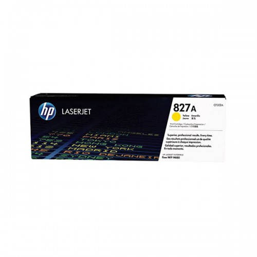 HP 827A Yellow Original LaserJet Toner Cartridge, CF302A