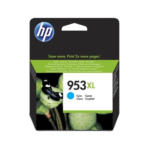 HP 953XL High Yield Cyan Original Ink Cartridge F6U16AE