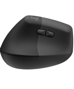 Logitech Lift Vertical Ergonomic Wireless and Bluetooth Mouse - Graphite