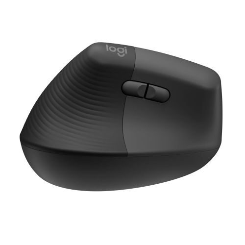 Logitech Lift Vertical Ergonomic Wireless and Bluetooth Mouse - Graphite