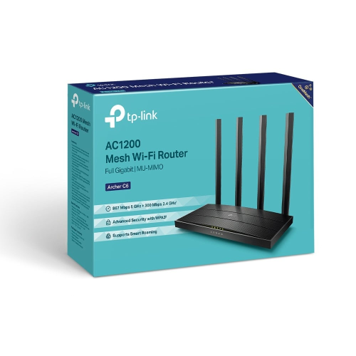 TP-Link AC1200 Wireless MU-MIMO Gigabit Wi-Fi 5 Router – Archer C6