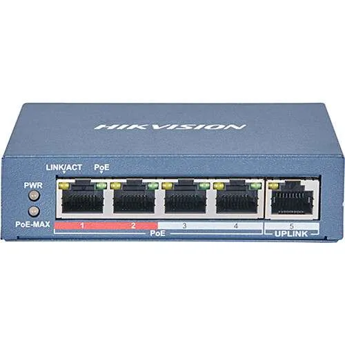 Hikvision DS-3E1105P-EI-M Smart 4-Port PoE Switch