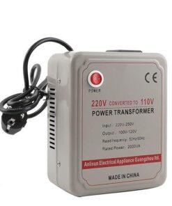 Portable 2000 Watts (2000W) Step Down Voltage Converter Transformer 220V/250V to 110V/125V