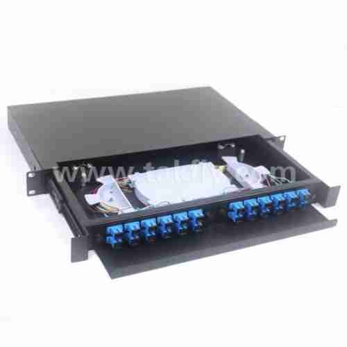 24 Port 1U SC/UPC Duplex MM Adapter Rack mount ODF
