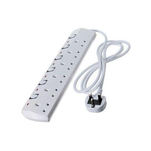 6-Way Power Extension Cable-White