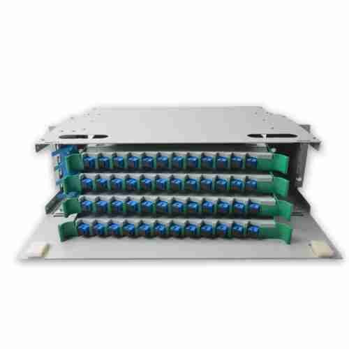 96 Core LC/UPC ODF with 12pcs duplex LC/UPC pre-connectorized ODF