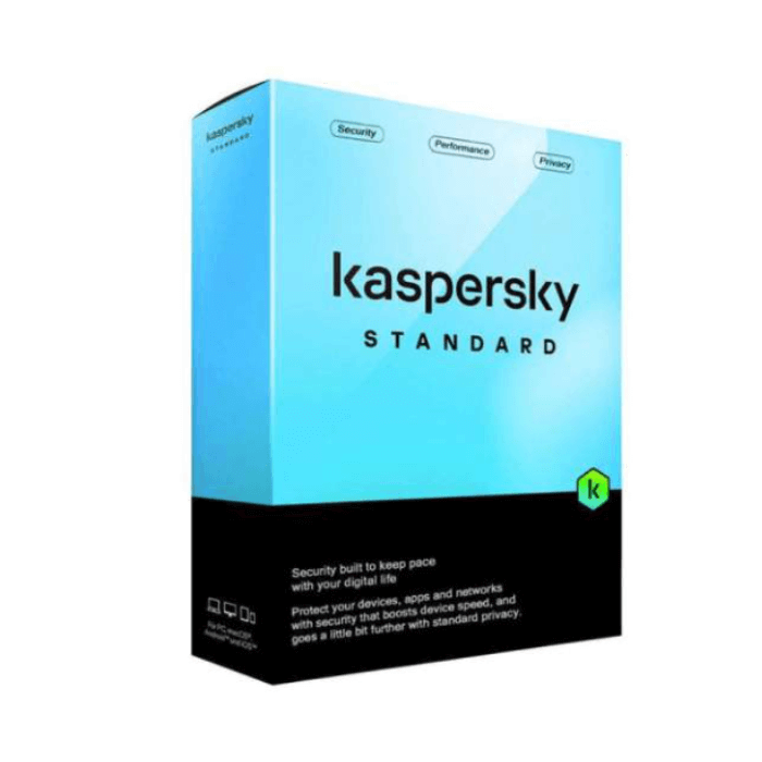 Kaspersky Standard 5 Devices - 1 Year Antivirus and Internet Security